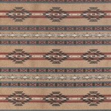 Load image into Gallery viewer, Heavy Duty Rusty Brown Tan Black Southwestern Ethnic Geometric Upholstery Fabric