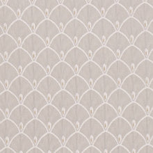 Load image into Gallery viewer, Heavy Duty Art Deco Fan Light Grey Taupe Upholstery Drapery Fabric
