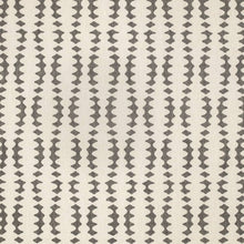 Load image into Gallery viewer, Heavy Duty Cream Charcoal Black Ethnic Geometric Upholstery Fabric