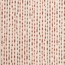 Load image into Gallery viewer, Heavy Duty Rusty Brown Cream Cotton Linen Ethnic Geometric Upholstery Fabric