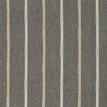 Load image into Gallery viewer, Heavy Duty Charcoal Grey Brown Stripe Ethnic Geometric Upholstery Fabric