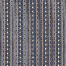 Load image into Gallery viewer, Heavy Duty Victorian Stripe Navy Blue Upholstery Drapery Fabric