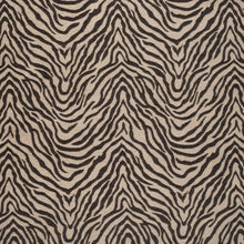 Load image into Gallery viewer, Heavy Duty Beige Black Tiger Chenille Animal Pattern Upholstery Fabric