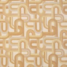 Load image into Gallery viewer, Heavy Duty Abstract Geometric Art Deco Mustard Gold Upholstery Fabric