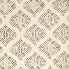 Load image into Gallery viewer, Heavy Duty Cream Black Grey Diamond Medallion Ethnic Geometric Upholstery Fabric