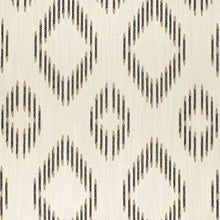 Load image into Gallery viewer, Heavy Duty Off White Charcoal Taupe Ethnic Geometric Upholstery Fabric