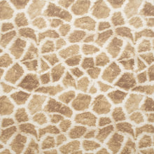 Load image into Gallery viewer, Heavy Duty Cream Mustard Brown Giraffe Microfiber Animal Pattern Upholstery Fabric