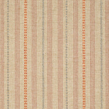 Load image into Gallery viewer, Heavy Duty Beige Orange Grey Red Stripe Polypropylene Ethnic Geometric Upholstery Fabric