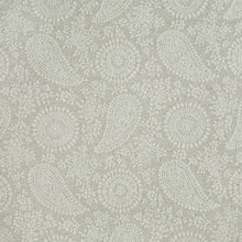 Load image into Gallery viewer, Stain Resistant Aqua Blue Grey Chenille Medallion Upholstery Drapery Fabric