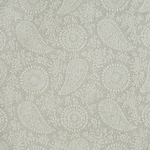 Stain Resistant Aqua Blue Grey Chenille Medallion Upholstery Drapery Fabric