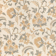Load image into Gallery viewer, Heavy Duty Fade Resistant Beige Mustard Grey Floral Upholstery Fabric