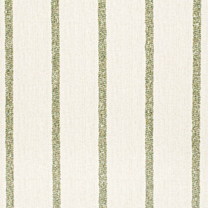 Stain Resistant Cream Olive Green Stripe Upholstery Drapery Fabric