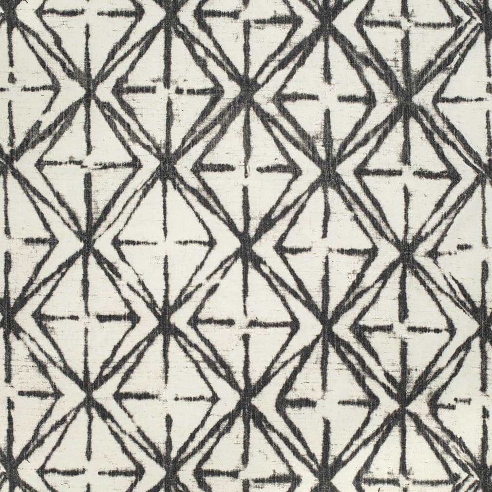 Beige Charcoal Black Abstract Upholstery Fabric