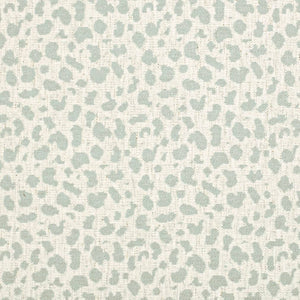Stain Resistant Crypton Cream Aqua Blue Cheetah Upholstery Drapery Fabric