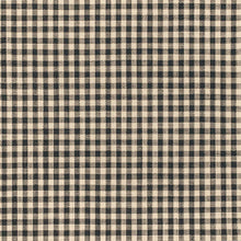 Load image into Gallery viewer, Beige Black Charcoal Small Check Upholstery Fabric