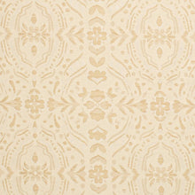 Load image into Gallery viewer, Heavy Duty Yellow Beige Damask Upholstery Fabric