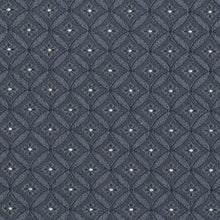 Load image into Gallery viewer, Heavy Duty Victorian Medallion Navy Blue Upholstery Drapery Fabric