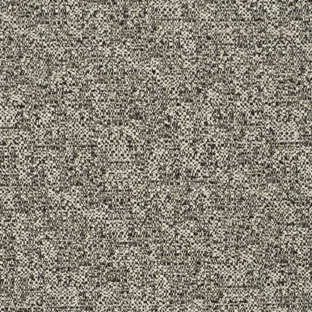 Black Beige Cream MCM Tweed Upholstery Fabric