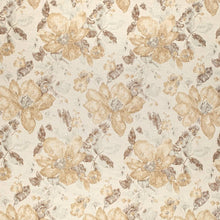 Load image into Gallery viewer, Beige Mustard Brown Grey Floral Tapestry Upholstery Fabric