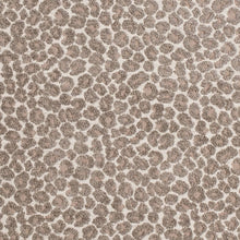 Load image into Gallery viewer, Heavy Duty Cream Grey Taupe Ocelot Chenille Animal Pattern Upholstery Fabric
