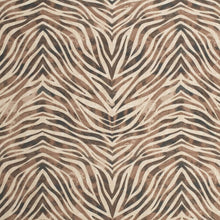 Load image into Gallery viewer, Heavy Duty Beige Brown Black Tiger Microfiber Animal Pattern Upholstery Fabric