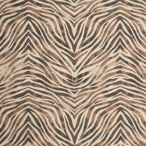 Heavy Duty Beige Brown Black Tiger Microfiber Animal Pattern Upholstery Fabric