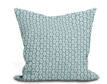 Load image into Gallery viewer, Custom Pillow Cover in Thibaut Perry in Mineral - One Side