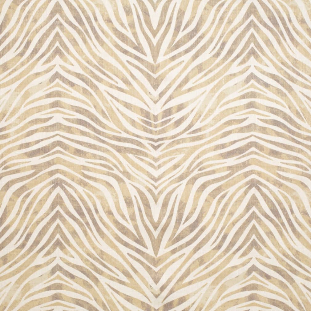 Heavy Duty Cream Mustard Taupe Animal Pattern Upholstery Fabric
