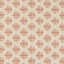 Load image into Gallery viewer, Cream Rusty Red Orange Abstract Geometric Upholstery Fabric