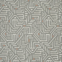 Load image into Gallery viewer, Heavy Duty Grey Coral Abstract Ethnic Geometric Upholstery Fabric