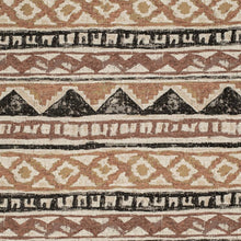 Load image into Gallery viewer, Heavy Duty Brown Beige Black Mudcloth Ethnic Geometric Upholstery Fabric