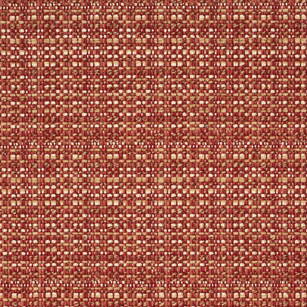 Rusty Red Mustard Yellow Gold MCM Tweed Upholstery Fabric