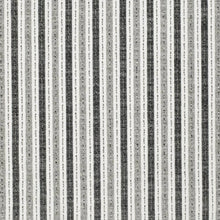 Load image into Gallery viewer, Charcoal Grey Cream Stripe Upholstery Fabric