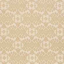 Load image into Gallery viewer, Crypton Heavy Duty Mustard Cream Geometric Upholstery Fabric