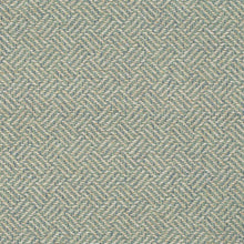 Load image into Gallery viewer, Stain Resistant Teal Seafoam Cream Beige Geometric Upholstery Drapery Fabric