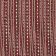 Load image into Gallery viewer, Heavy Duty Victorian Stripe Garnet Burgundy Red Upholstery Drapery Fabric