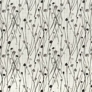 Black and white floral fabric hotsell with grey artistic feminine