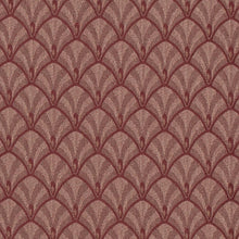 Load image into Gallery viewer, Heavy Duty Art Deco Fan Garnet Burgundy Red Upholstery Drapery Fabric