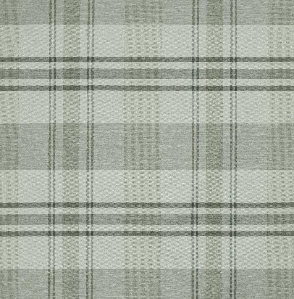 Stain Resistant Sage Green Olive Tartan Plaid Upholstery Drapery Fabric