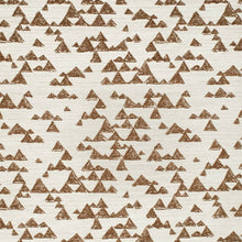 Load image into Gallery viewer, Heavy Duty Cream Brown Ethnic Geometric Upholstery Fabric