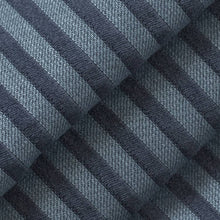 Load image into Gallery viewer, Heavy Duty Victorian Stripe Navy Blue Upholstery Drapery Fabric
