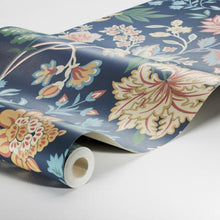 Load image into Gallery viewer, Schumacher Alicia Wallpaper 2008 / Navy