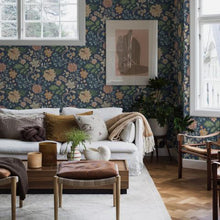 Load image into Gallery viewer, Schumacher Alicia Wallpaper 2008 / Navy