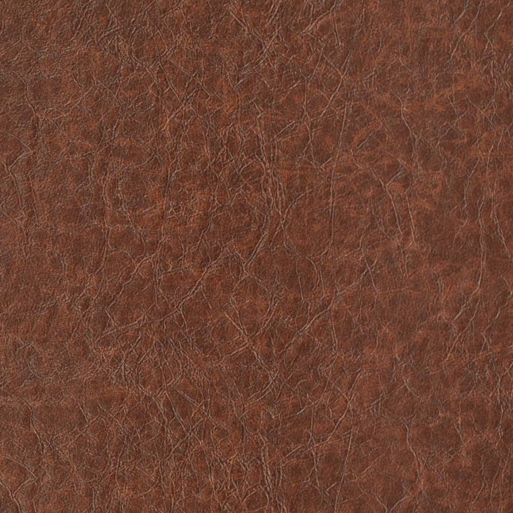 Performance Breathable Aged Caramel Brown Faux Leather Upholstery Vinyl