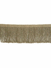 Load image into Gallery viewer, 4.75" Wide Taupe Tan Teal Tassel Bullion Fringe Trim