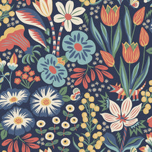 Load image into Gallery viewer, Schumacher Trädgården Wallpaper 2095 / Midnight Multi