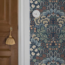 Load image into Gallery viewer, Schumacher Blomstervall Wallpaper 2097 / Midnight Multi