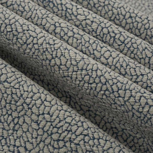 Crypton Sapphire Blue Cream Upholstery Fabric