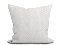Load image into Gallery viewer, Thibaut Clayton Herringbone Embroidery Pillow