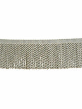 Load image into Gallery viewer, 4.75&quot; Wide Silver Grey Tassel Bullion Fringe Trim